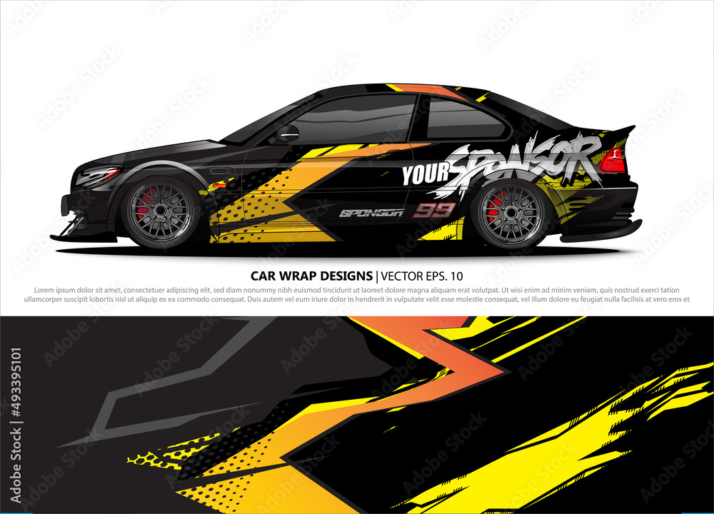 car wrap design. simple lines with abstract background vector concept for vehicle vinyl wrap and automotive decal livery car wrap design. simple lines with abstract background vector concept for vehicle vinyl wrap and automotive decal livery