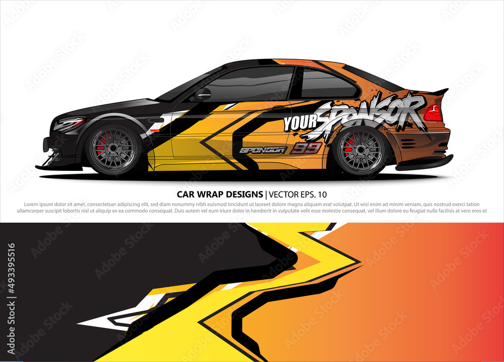 car wrap design. simple lines with abstract background vector concept for vehicle vinyl wrap and automotive decal livery car wrap design. simple lines with abstract background vector concept for vehicle vinyl wrap and automotive decal livery