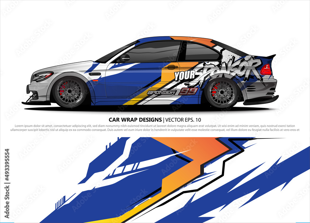 car wrap design. simple lines with abstract background vector concept for vehicle vinyl wrap and automotive decal livery car wrap design. simple lines with abstract background vector concept for vehicle vinyl wrap and automotive decal livery