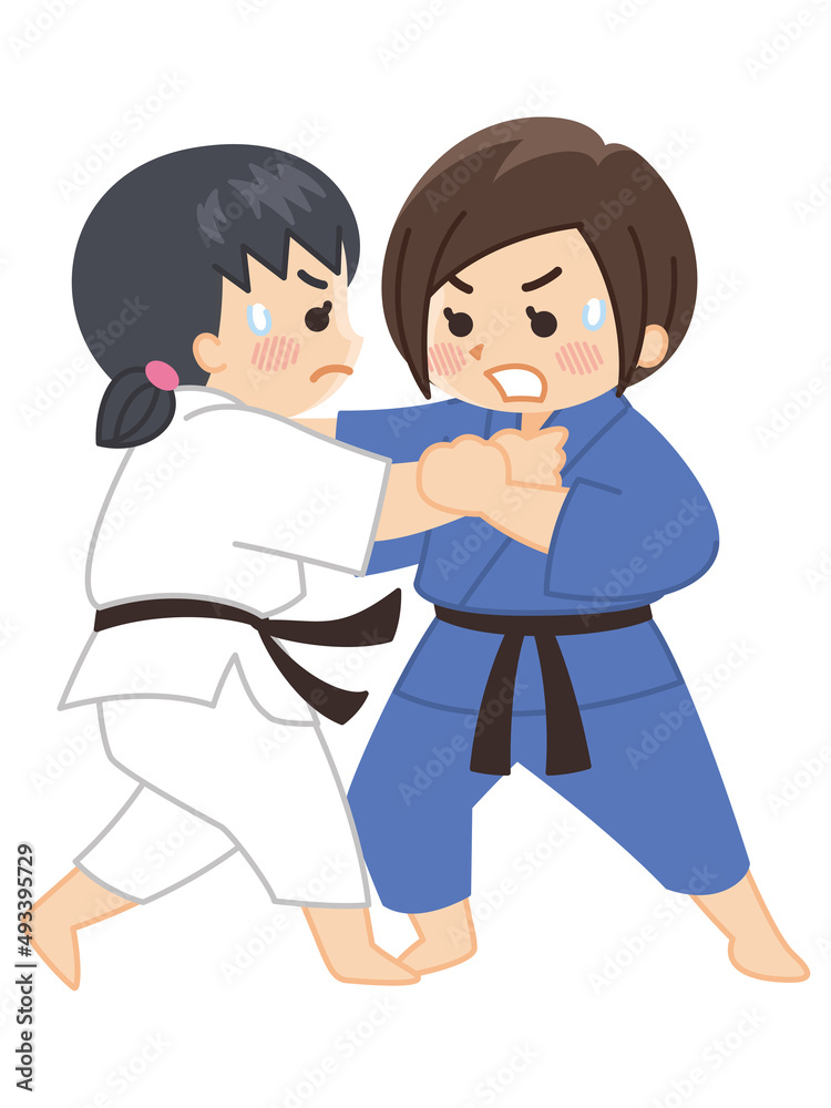 柔道家の女性 組み手 武道 部活動 柔道家の女性 組み手 武道 部活動