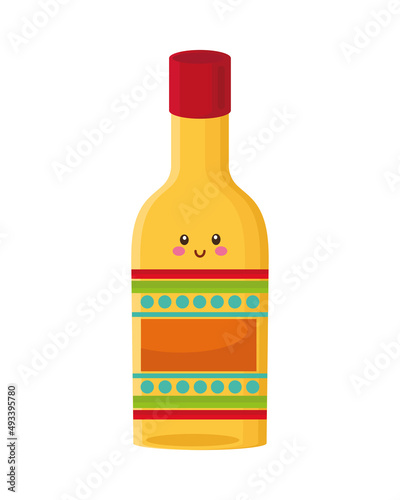 tequila bottle kawaii character