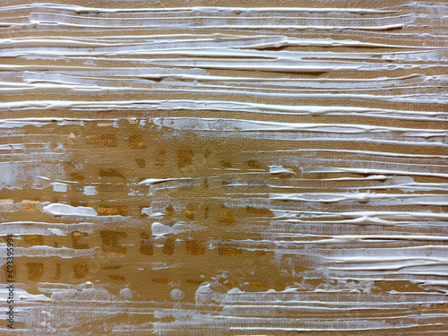 Abstract art background. Acrylic on canvas. Rough brushstrokes of paint. Scratch marks.