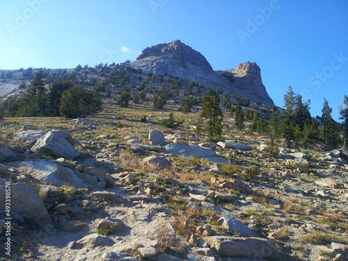 Mt Hoffman summit at Yosemite National Park, Californiia photo