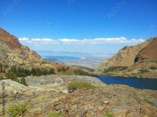 Mono Pass overlooking Mono Lake in the far distance, Yosemite National Park