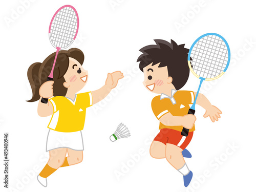 バドミントン選手　スポーツ　部活動
