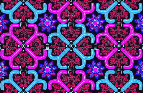 Batik Indonesian: is a technique of wax-resist dyeing applied to whole cloth, or cloth made using this technique originated from Indonesia.