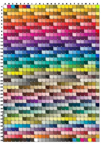 Color palette to RGB. Multicolored for print design