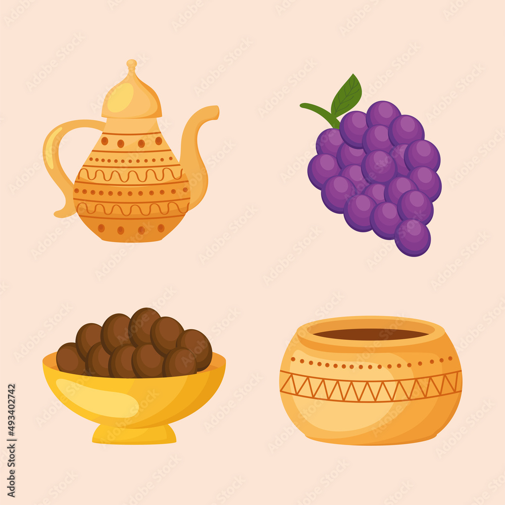 four eid mubarak icons four eid mubarak icons