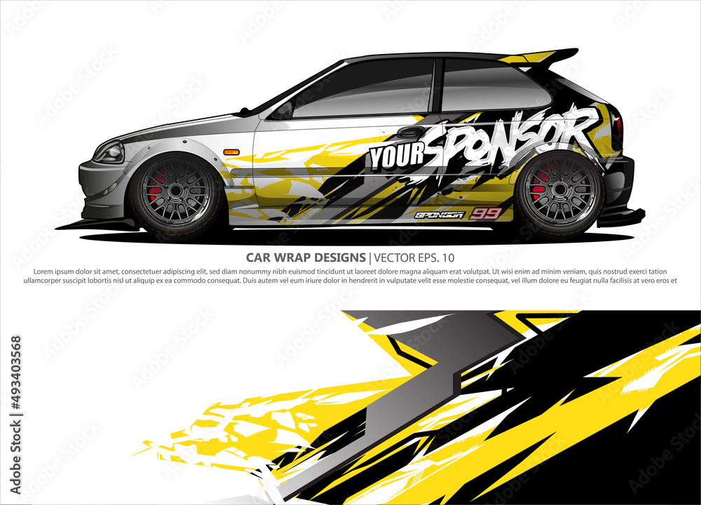 car wrap design. simple lines with abstract background vector concept for vehicle vinyl wrap and automotive decal livery
car wrap design. simple lines with abstract background vector concept for vehicle vinyl wrap and automotive decal livery