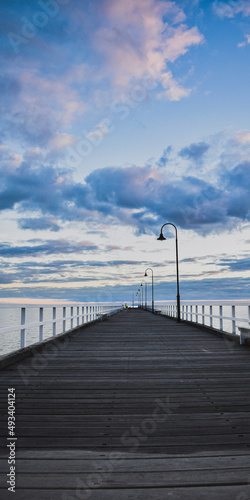 wooden pier in the sea