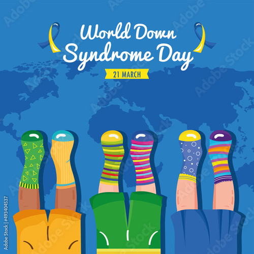 down syndrome day postcard