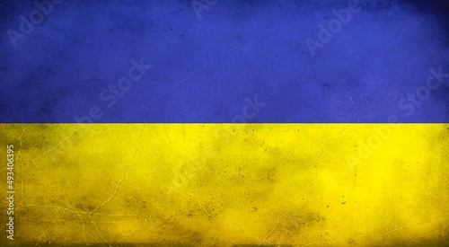 ukraine flag background dirty 3d illustration