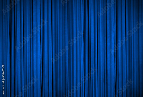 Blue Curtain Screen background