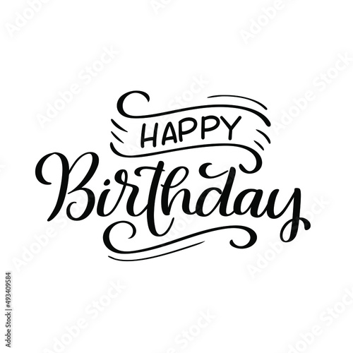 Vector lettering illustration of 