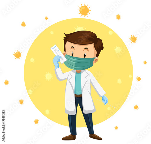 Covid 19 testing with antigen test kit