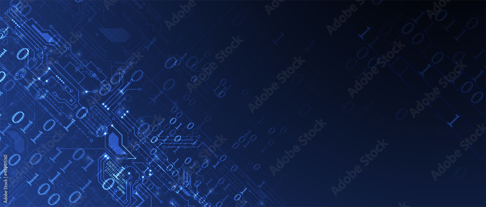 Obraz premium Technology data background, idea of global business solution
