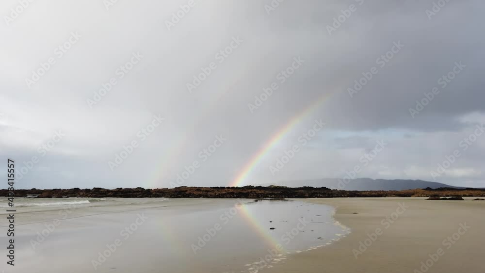 Rainbow above Carrickfad by Portnoo in Donegal - Ireland. Rainbow above Carrickfad by Portnoo in Donegal - Ireland.