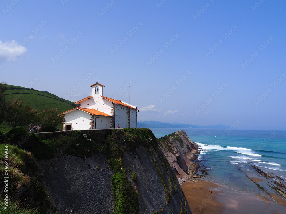 Zumaya, localidad costera del Pais Vasco. Francia.