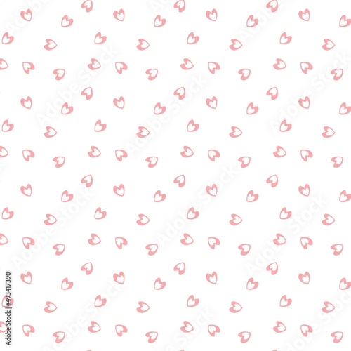 seamless pattern background with hearts