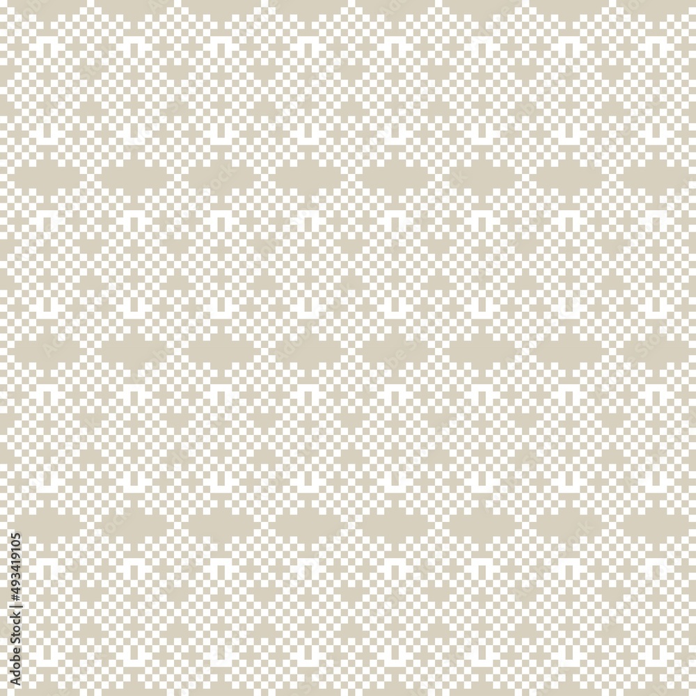 Fototapeta premium Snowflakes Fair Isle Seamless Pattern Design