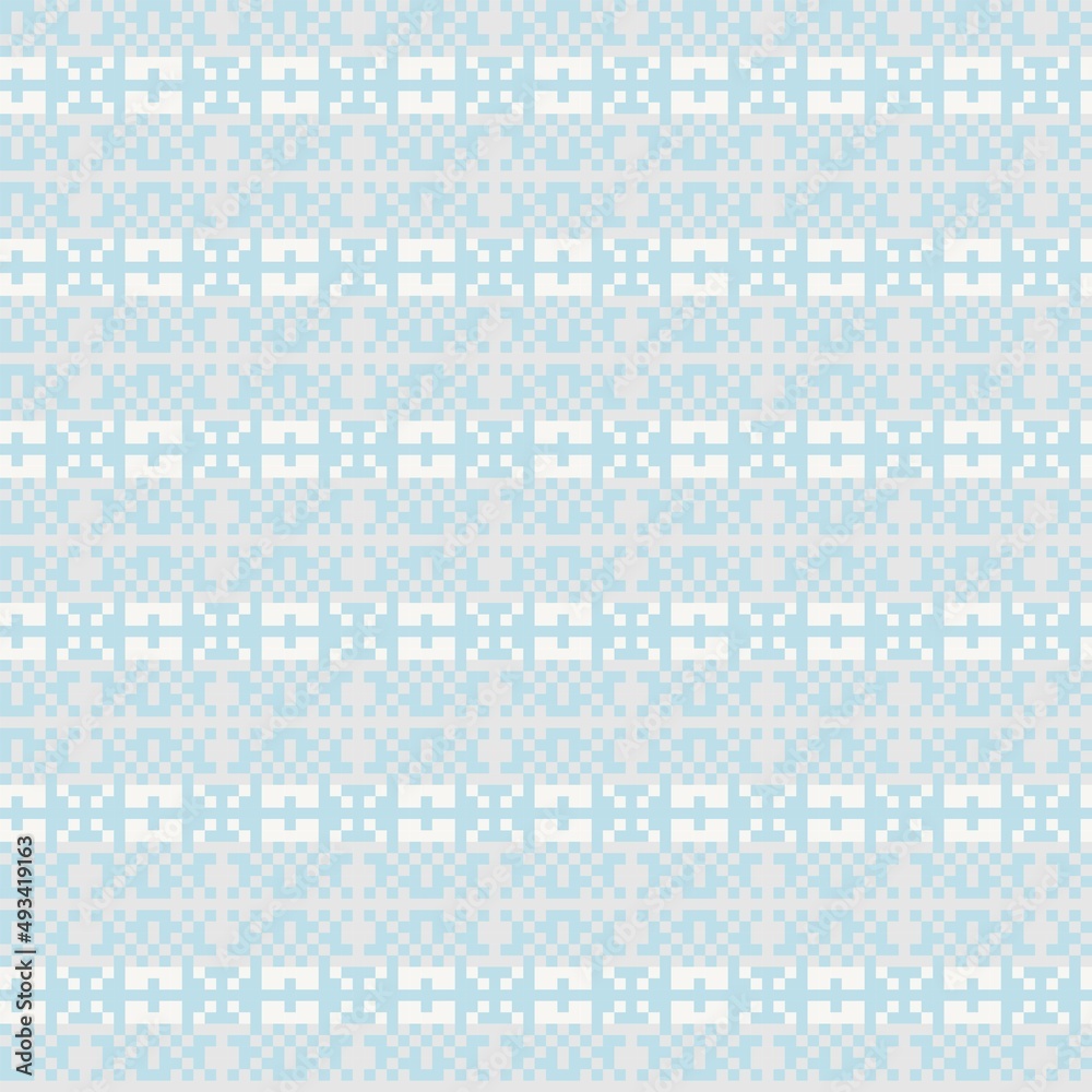 Snowflakes Fair Isle Seamless Pattern Design Snowflakes Fair Isle Seamless Pattern Design