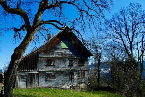 Abandoned wooden house in rural Austria. Bregenz, Vorarlberg. © Maleo Photography