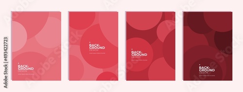 set of abstract geometric background with circles vector