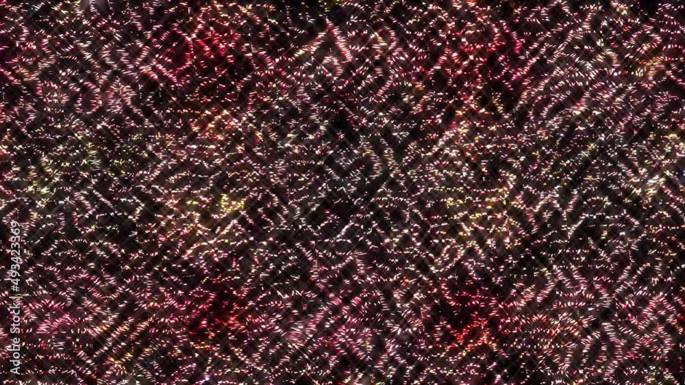 waves with stripes, colorful dots of light shining in waves with stripes, colorful dots of light shining in