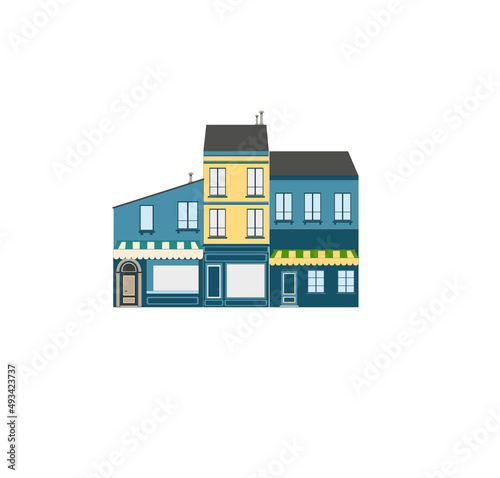 DRAWING OF HISTORICAL BUILDINGS OF VENICE, ANCIENT ITALIAN ARCHITECTURE IN GOTHIC AND NEOCLASSIC STYLE