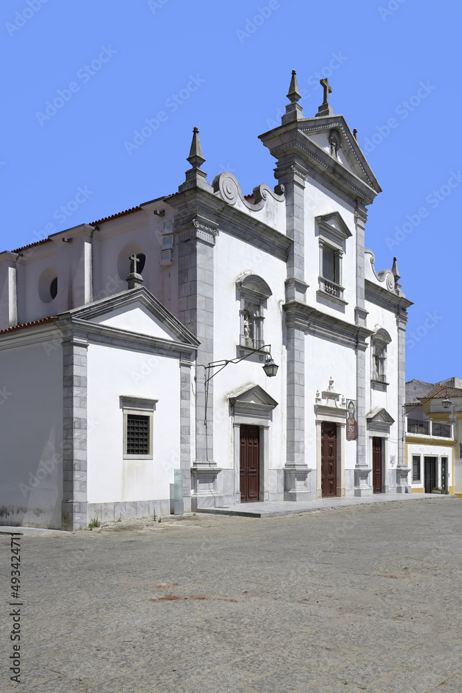 Beja Cathedral or Cathedral of St. James the Great, Lidador square, Beja, Alentejo, Portugal