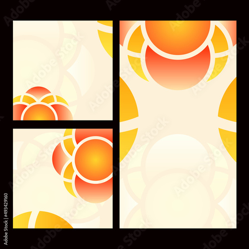 festival background template with colorful traditional geometric ornament