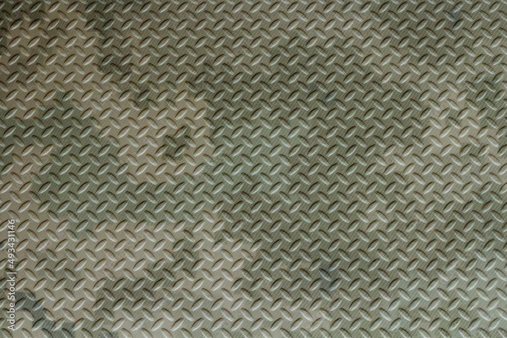 Fototapeta premium Steel plate painted in a military background, pixel art
