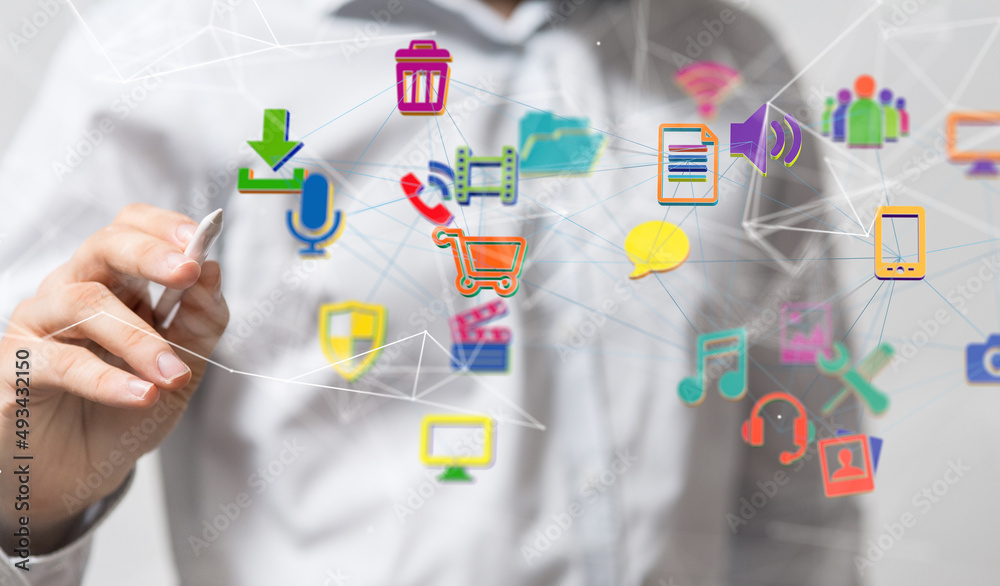 Technology background. Big data concept Technology background. Big data concept