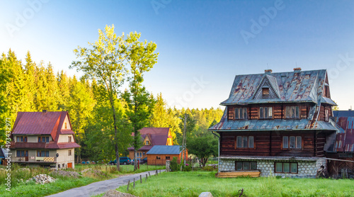 Zakopane houses in Poland