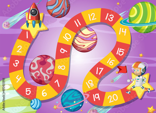 Space planet board game
