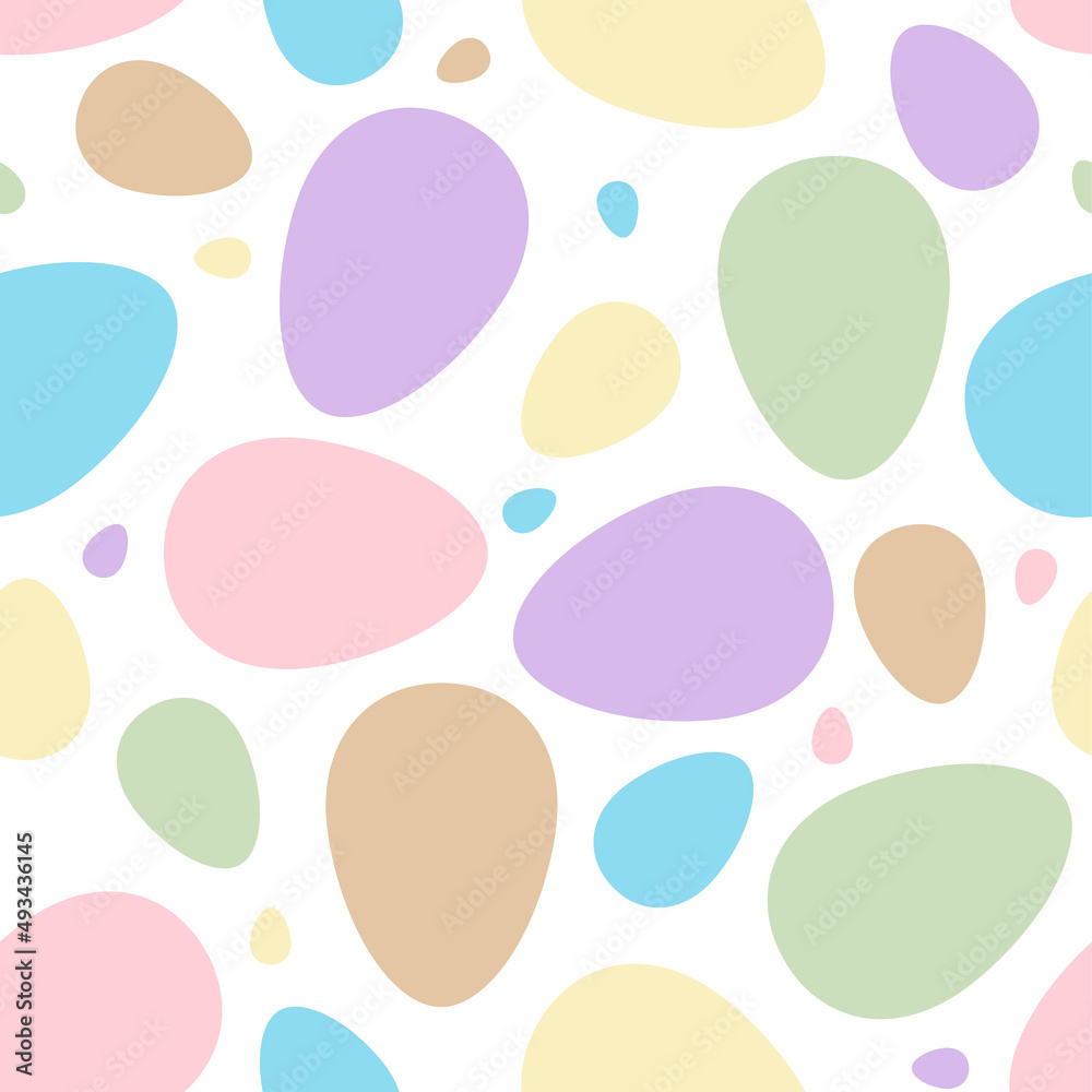 Seamless Easter pattern with pastel colorful eggs, background. Seamless Easter pattern with pastel colorful eggs, background.