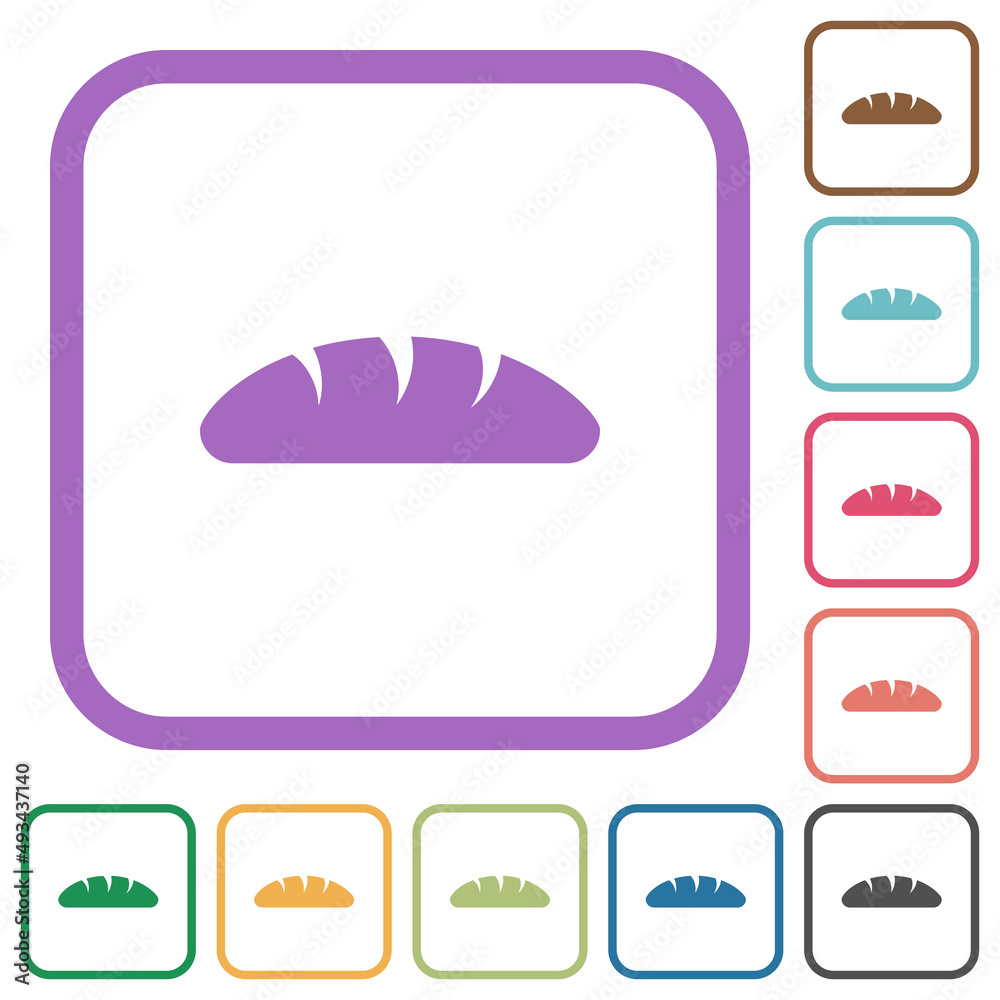 Bread simple icons