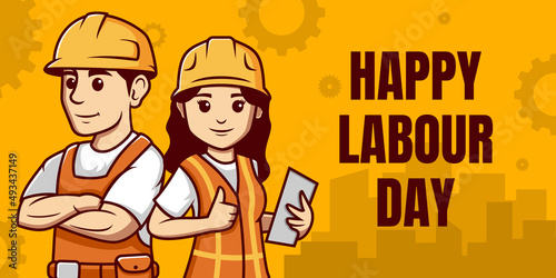 Happy labour day Vector