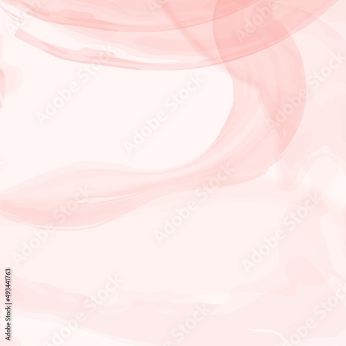 Abstract pink or apricot watercolor background.Blush fluid painting . Spring wedding invitation dusty rose or veil texture. Alcohol ink.