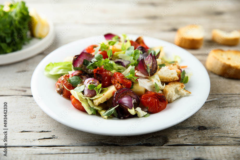 Grilled vegetable salad with cheese Grilled vegetable salad with cheese