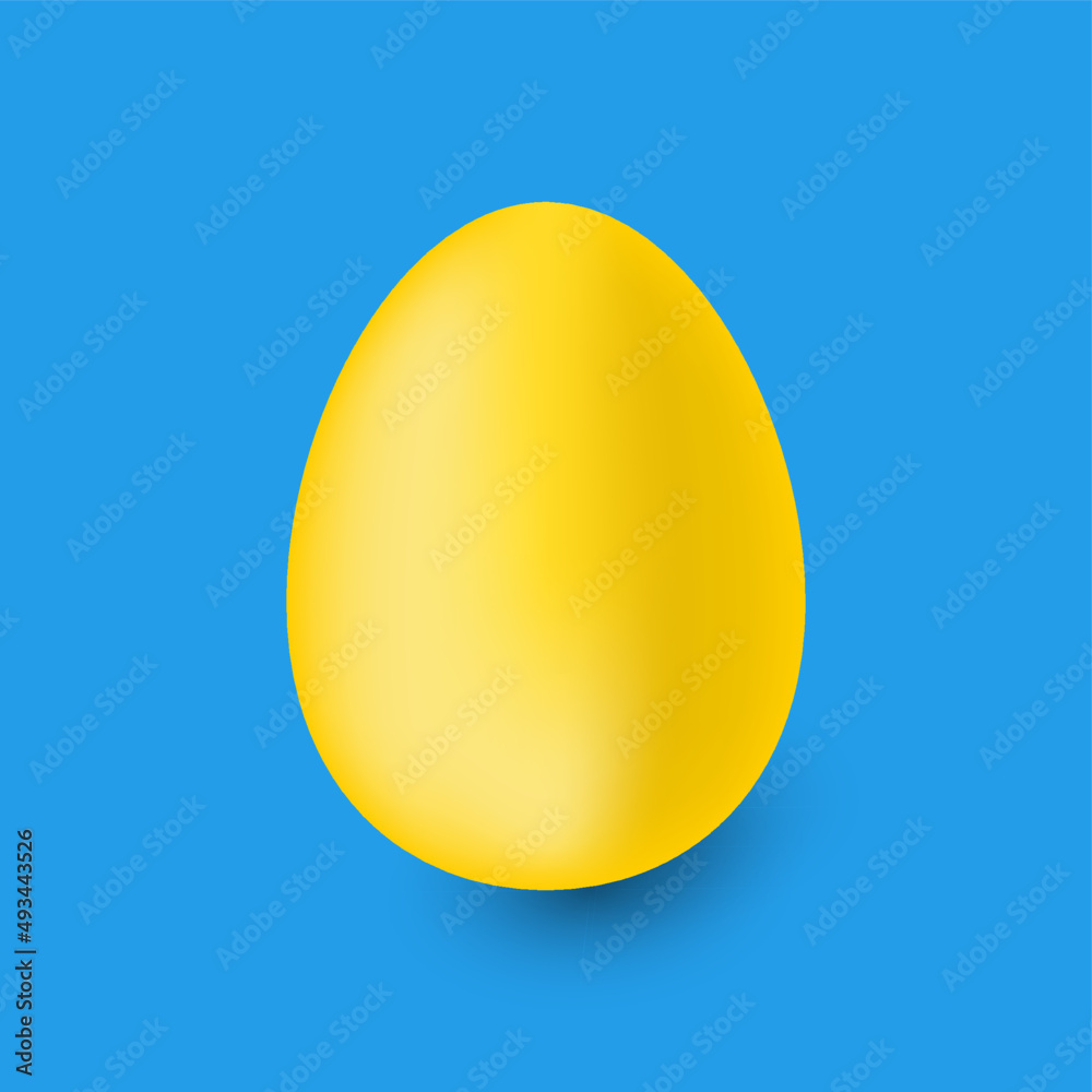 golden easter egg. easter concept.