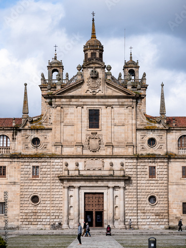 Main facade of the Colegio de Nuestra Señora de la Antigua, popularly known as Colegio de los Escolapios (El Escorial Gallego). photo