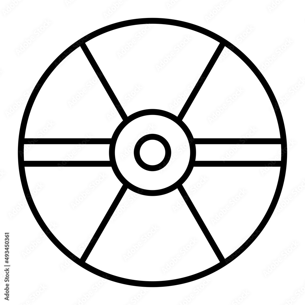 Dvd Vector Outline Icon Isolated On White Background Dvd Vector Outline Icon Isolated On White Background