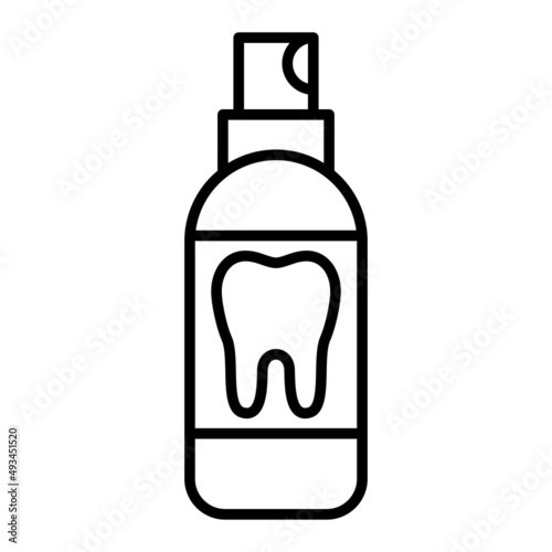Freshener Vector Outline Icon Isolated On White Background