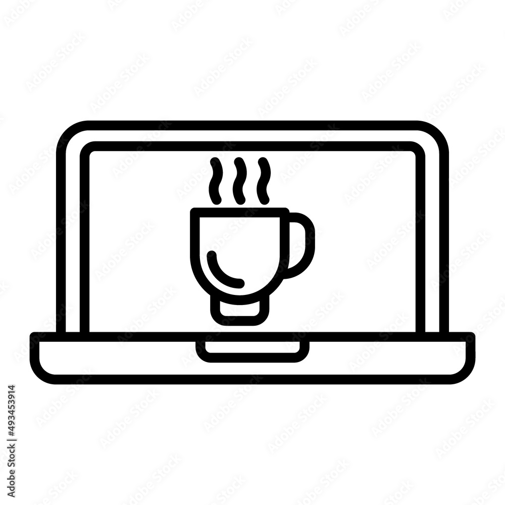 Work Vector Outline Icon Isolated On White Background Work Vector Outline Icon Isolated On White Background