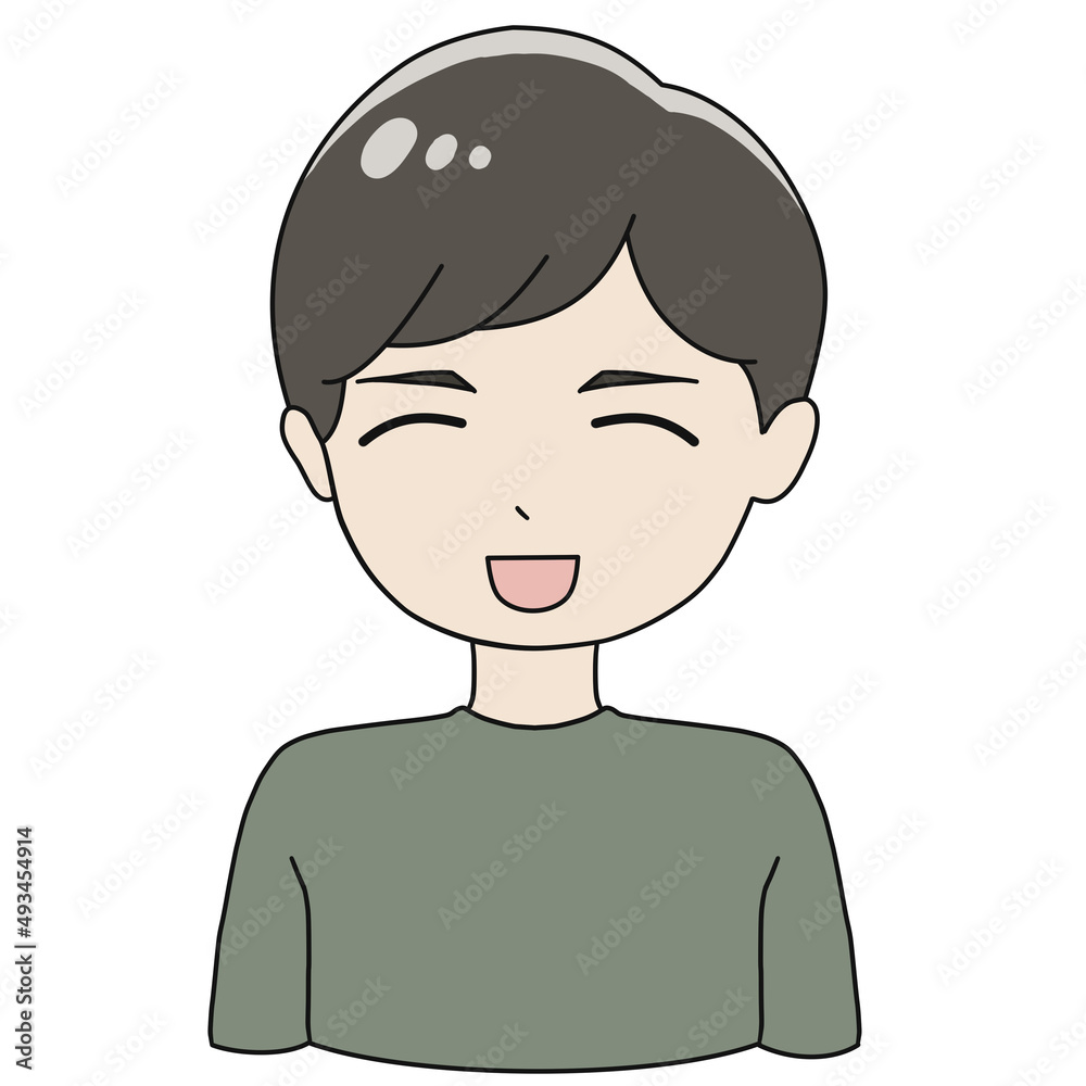 笑う男性 笑う男性
