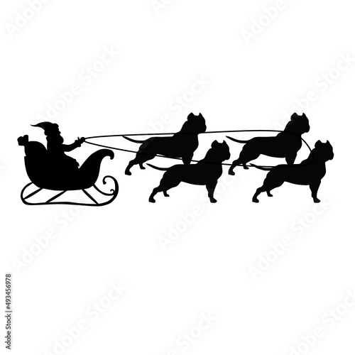 american bully, santa claus sleigh