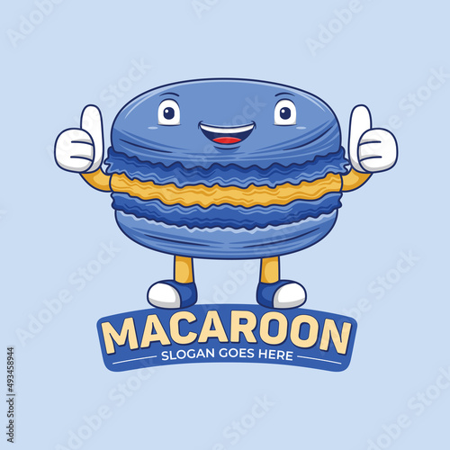 Macaroon mascot cute character