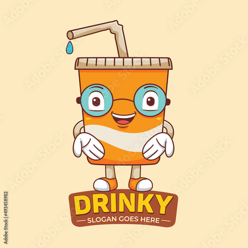 Soft drink mascot cute character