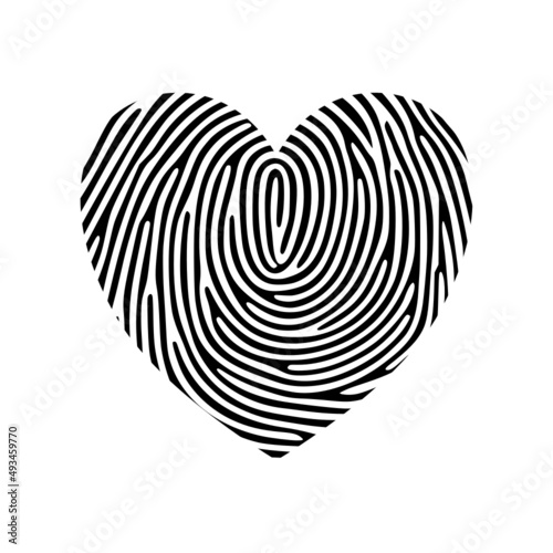 heart shaped fingerprint